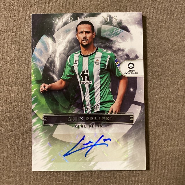 PANINI CHRONICLES 22 2023 LA LIGA REAL BETIS LUIZ FELIPE ORIGINS AUTO /50
