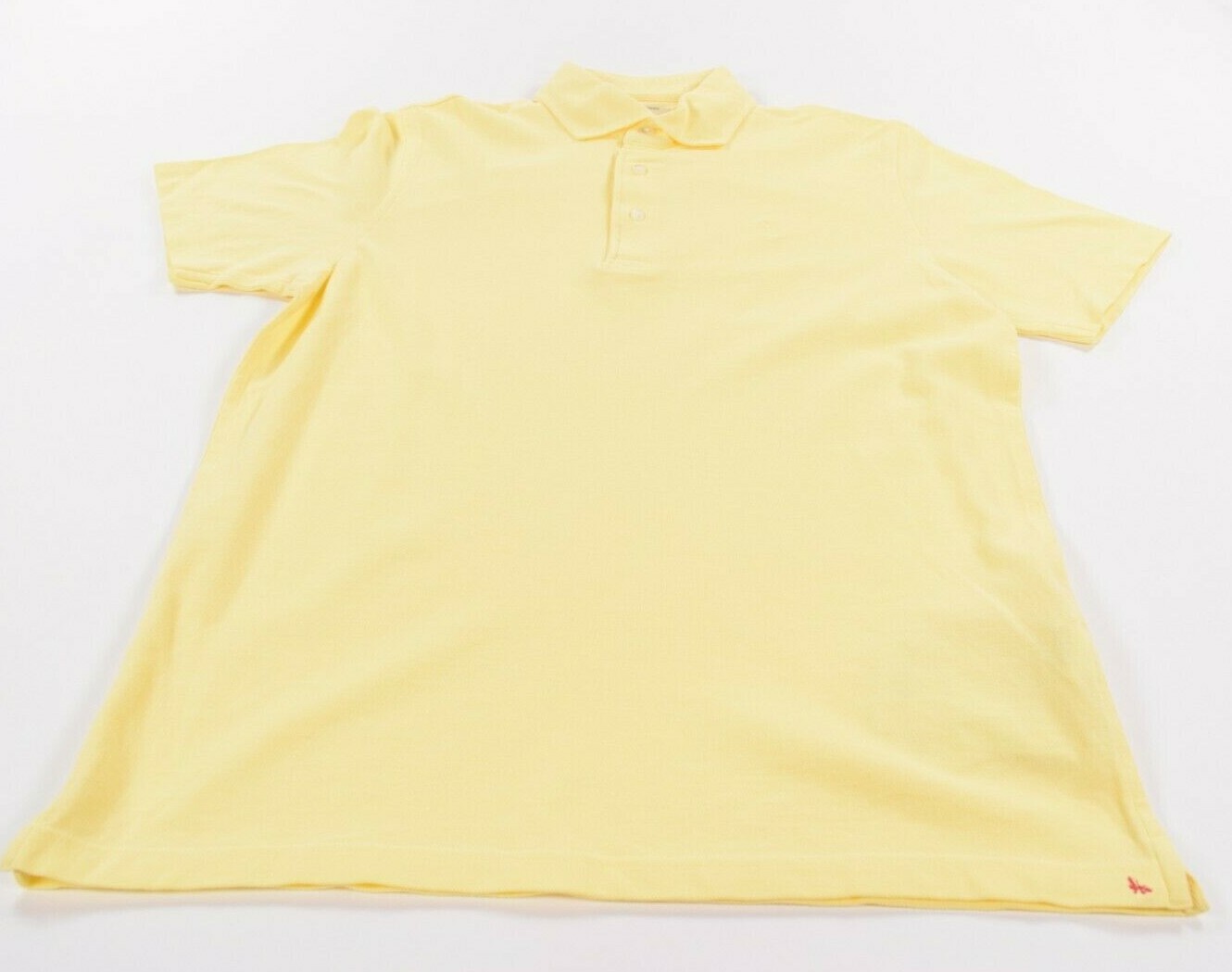 Gran Sasso Vintage NWT Polo Shirt Short Sleeve Sz 50 M In Solid Light Yellow image 3