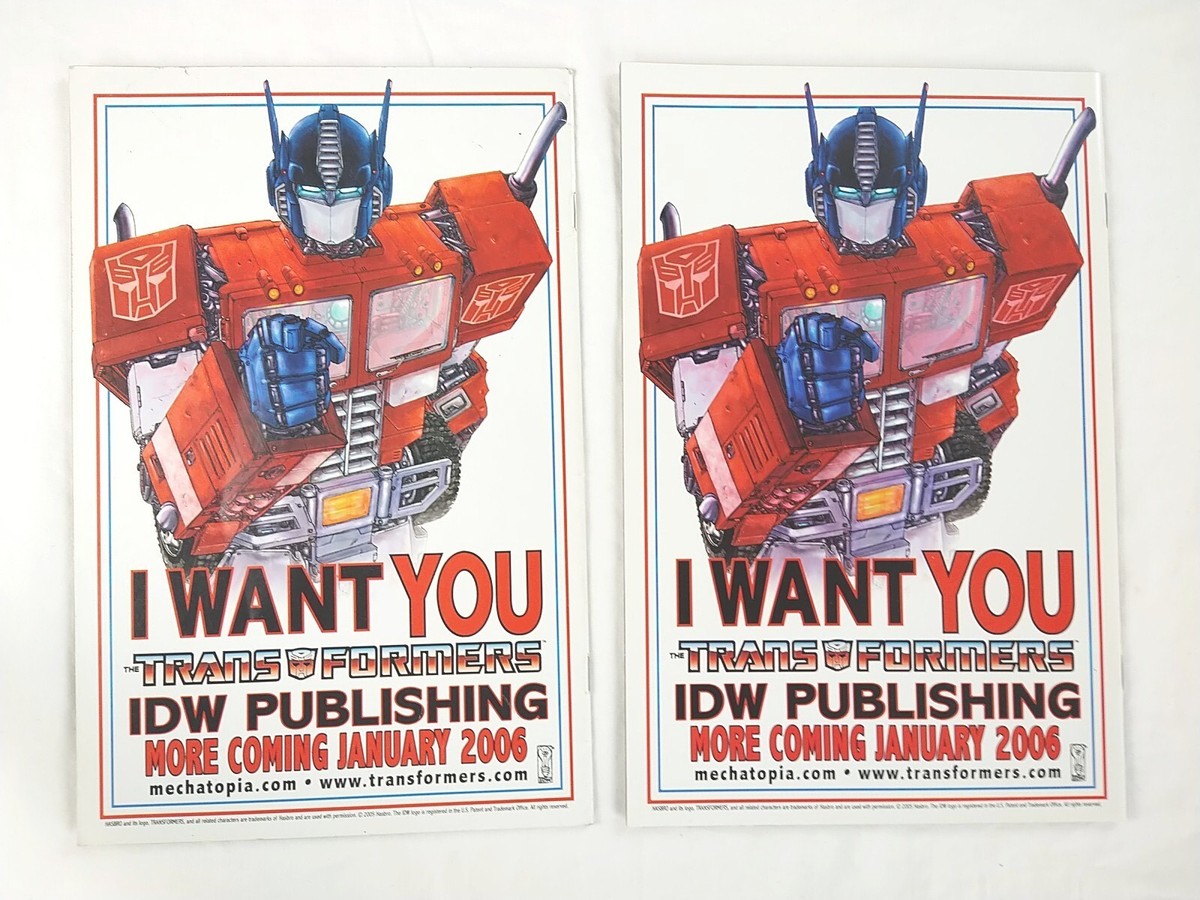 Transformers #0 + Variant Comics Lot (2005 IDW) Optimus