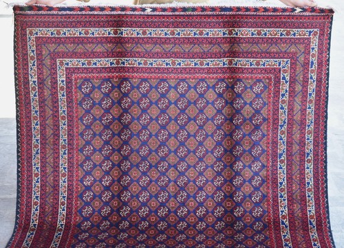 5x7 ft Fine Turkmen Bokhara Oriental Rug Vintage Hand Knotted Afghan Area Carpet - Picture 3 of 10
