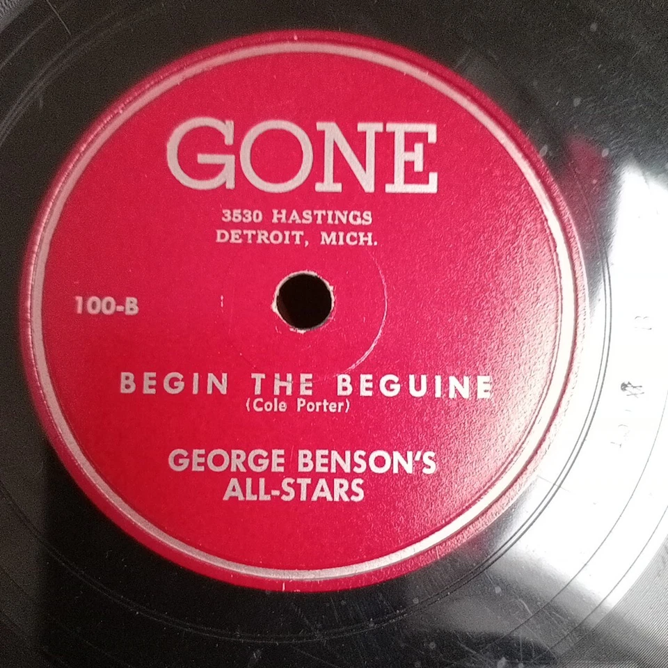 George Benson's All Stars – The Nearness Of You - 78rpm GONE Detroit 100 Foto 4 de 4
