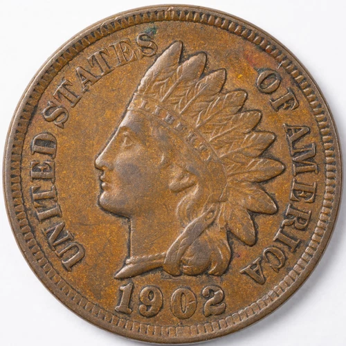 1902 Extremely Fine (XF/EF) Indian Head Penny Cent