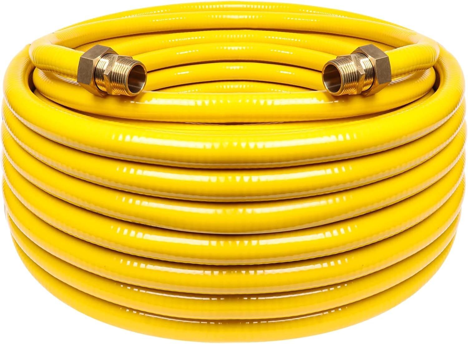 100FT Flexible Stainless Steel Gas Hose for Natural Gas, Propane, 150,000 BTU
