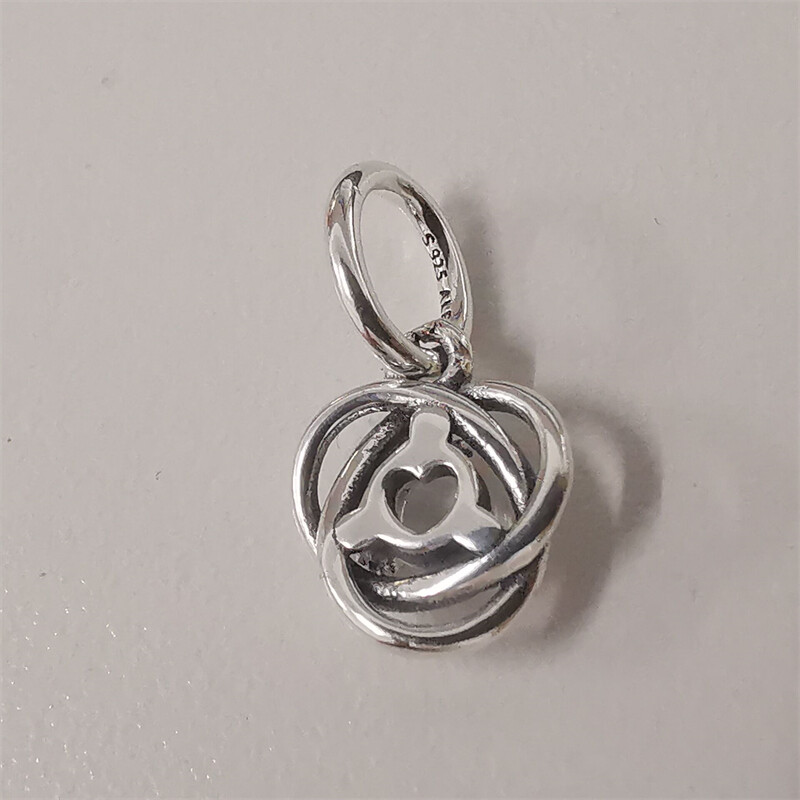Discover the Charm Pandora April Birthstone Clear Eternity Circle Dangle Charm