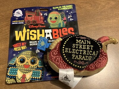 GLOW DRUM SIGN FLOAT WISHABLES PLUSH - Main Street Electrical Parade - Disney