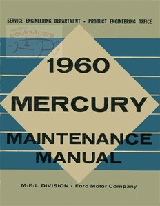 1960 MERCURY SHOP MANUAL SERVICE REPAIR BOOK | eBay