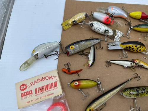 Rebel Excalibur Tackle Box Vintage Double Sides W/ Lures Heddon Torpedo 40+ Pcs - 第 13/23 張圖片