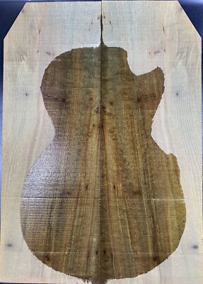 Electric Guitar  bookmatch Top Golden Phoebe Wood Luthier supply