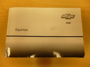 2006 Chevrolet Equinox Owners Manual Ebay