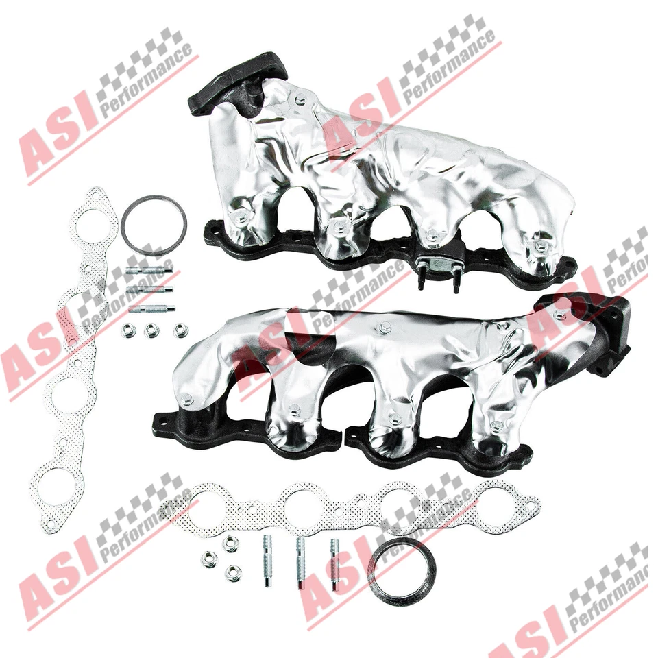 Left & Right Exhaust Manifold For Chevy Silverado GMC Sierra 2500 1500 Yukon US - Image 3 of 4