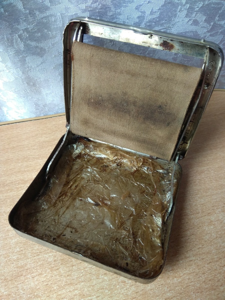 Vintage old cigarette rolling machine and cigarette case RARE METAL BOX  RAPID