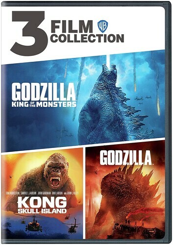 Godzilla Kong Skull Island King of the Monsters DVD Triple Feature
