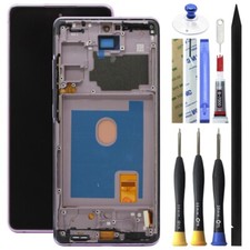Pink Frame OLED LCD Display Touch Screen Digitizer For Samsung Galaxy S20 FE