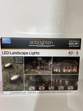 Enbrighten Landscapes 56067-1 LED Lanscape Lights 40 Feet 6 Lights - NEW