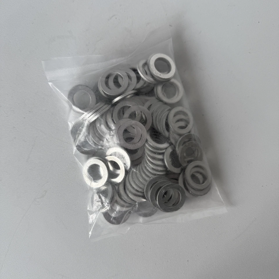 100PCS FOR HONDA/ ACURA 14MM OIL DRAIN PLUG CRUSH WASHER GASKETS 94109-14000 Foto 2 de 4