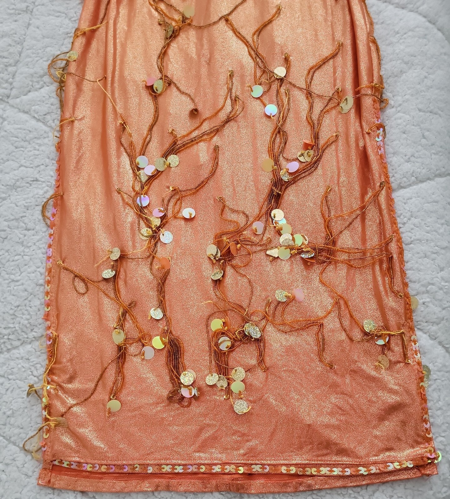 Unique Professional Belly Dance Costume - Orange - image 3