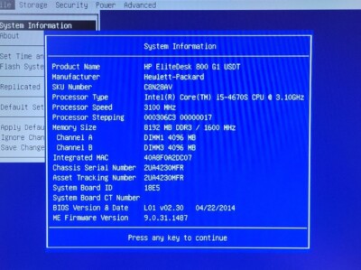 HP EliteDesk800G5mini！BIOS確認済！ジャンク品！ HP