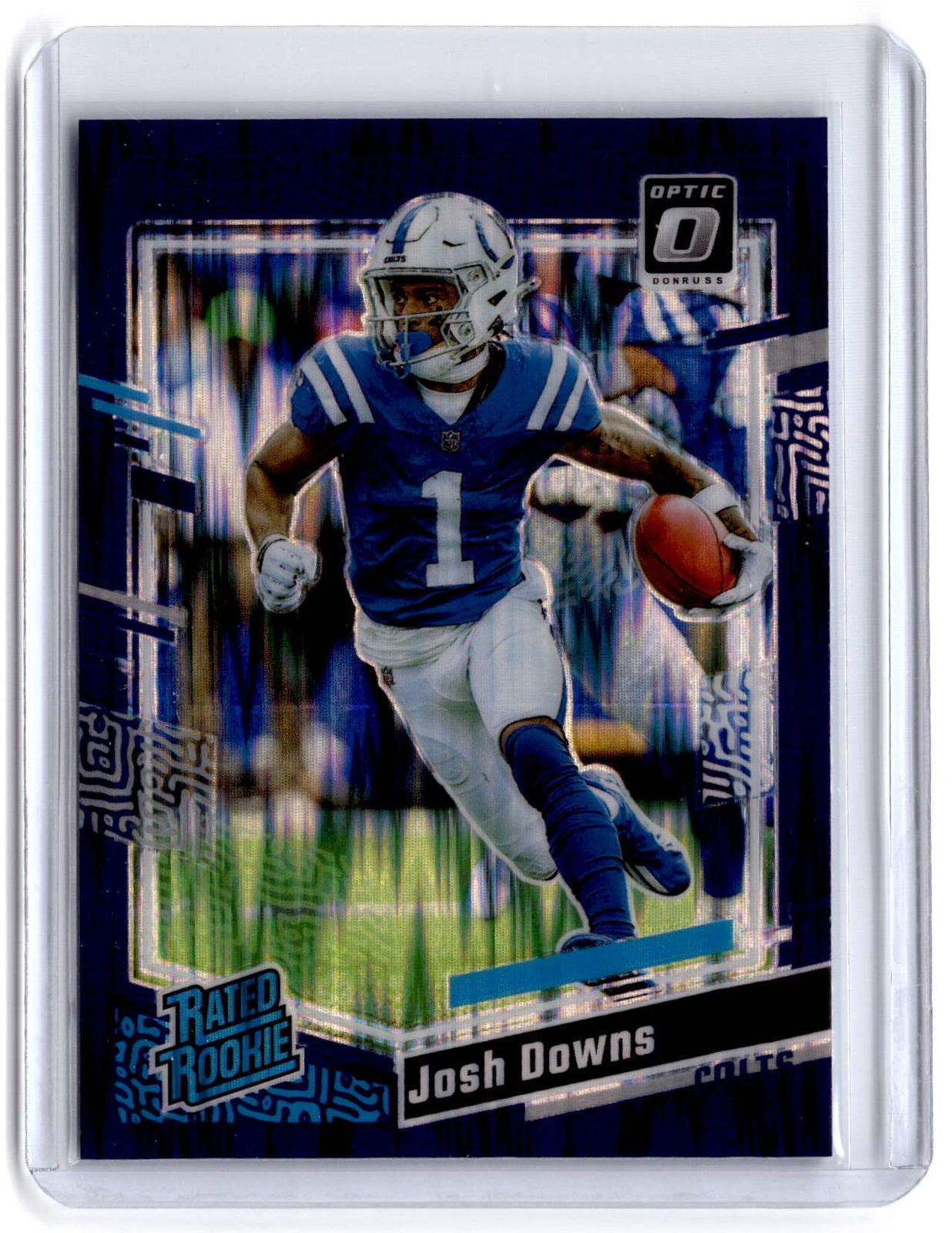 2023 Donruss Optic #248 Josh Downs Blue Glitter