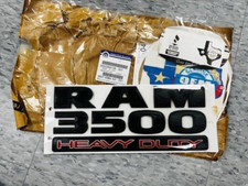 15-18 Dodge Ram 3500 Heavy Duty Flat Black Emblem 68276964aa Mopar Genuine 15-18 Dodge Ram 3500 Heavy Duty Flat Black Emblem 68276964aa Mopar Genuine