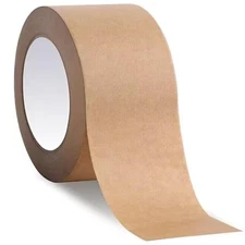1 Roll 2"x55 Yard Self-Adhesive Kraft Paper Carton Box Sealing Packing Tape