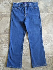 NYDJ Not Your Daughter's Jeans 14 32x30 Bootcut Blue Denim Cotton Stretch Tummy