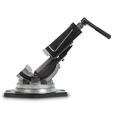EBERTH Maschinenschraubstock 360&deg; drehbar und kippbar Max. Spannbreite 80 mm
