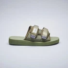 SUICOKE MOTO-Cab OG-056Cab Olive Green Slides Sandals Slippers