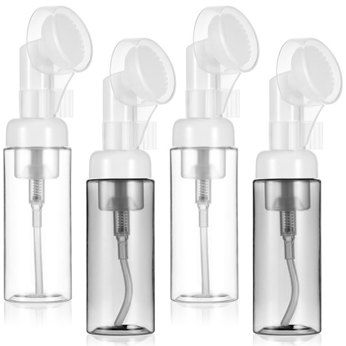 4 Pcs Transparent Foam Bottle Facial Foaming Bottles Baby Travel
