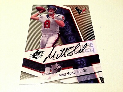 Matt Schaub 2008 Upper Deck SPx Signature Supremacy Silver Autograph #SS-MS