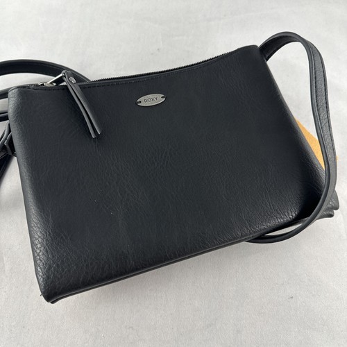 ROXY 'Part of You' VEGAN Faux Leather Small Crossbody Bag - Anthracite (KVJ0) - Picture 2 of 6