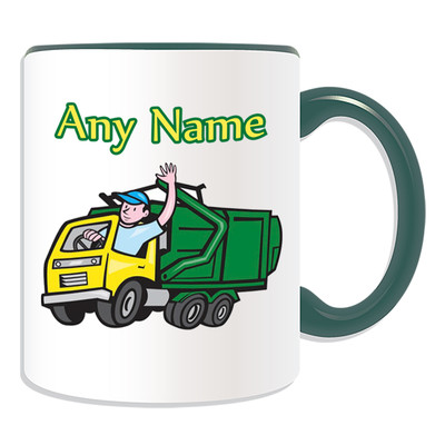 Personalisierter Geschenk Müllwagen Becher Spardose Recycling Müll Auffangbehälter Becher
