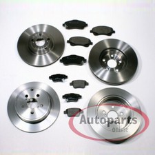 Bremsscheiben Ø 296 mm + Ø 292 mm + Beläge vorne hinten für Nissan Qashqai [J10]