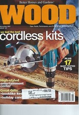 Better Homes And Gardens - Wood Magazine November 2001 Issue No. 137