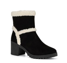 Olivia Miller Andrea Stacked Heel Bootie Blac...
