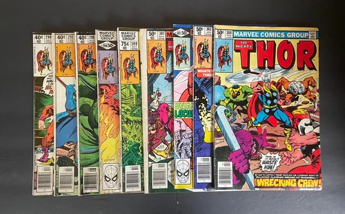 Marvel Comics THE MIGHTY THOR vintage comic book lot see below for issue numbers