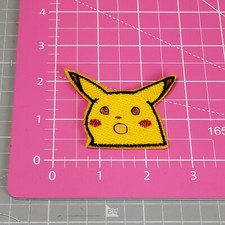 Pokemon Patch Iron-On or Sew-On Pikachu Embroidered Applique Patches For Kids