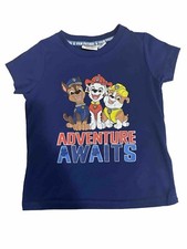 Cool Blue Toddlers  Adventure Awaits  Paw Patrol Shirt Size 2-3 Yrs
