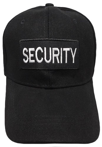 Security guard officer cap hat embroidered black - Picture 3 of 6