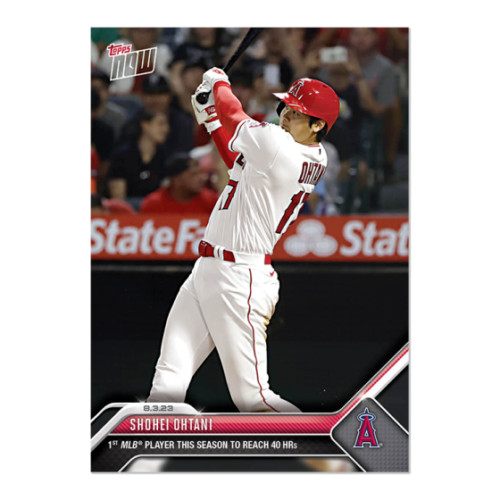 2023 MLB TOPPS NOW Shohei Ohtani - Card 647 - 1st to 40HR