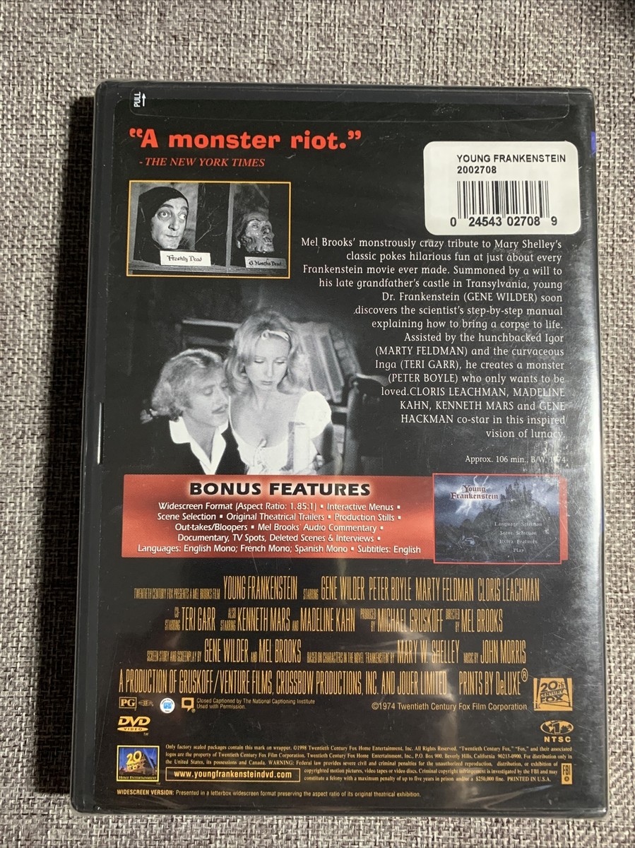 Young Frankenstein (DVD, 1998)