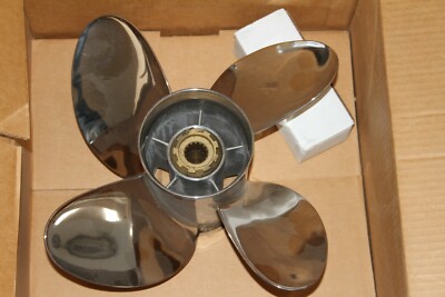 Power Tech Mercury OFS4L- 22  15/22P w/  Kit New S.S. LH 4 Blade Propeller