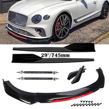 Front Rear Bumper Lip Spoiler Splitter Side Skirt For Bentley Continental Bod