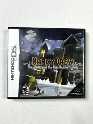Nancy Drew Mystery Of The Clue Bender Society Nintendo DS W/ Instruction Booklet
