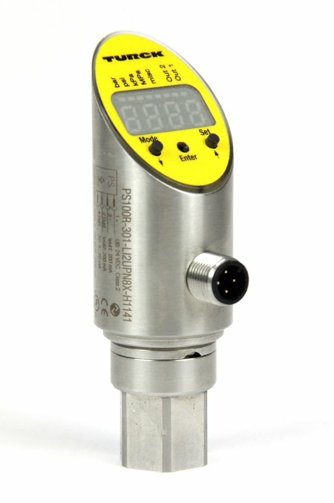 TURCK Pressure Sensor PS100R-301-2UPN8X-H1141 6833308 0-100 Bar Stainless Steel