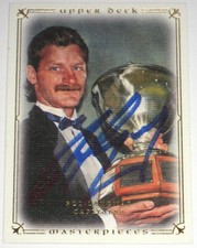 ROD LANGWAY SIGNED 08-09 UPPER DECK MASTERPIECES CAPITALS CARD AUTOGRAPH AUTO!
