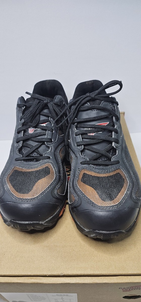 Red Wing Mens Athletic Work Safety Toe Shoes Black 6338 Low Top