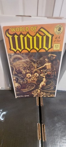Lote de terror Gore Shriek (1986, Fantaco) #1, 4, 5 Greg Capullo + World of Wood #4 - Imagen 5 de 5
