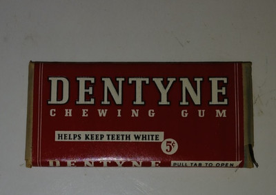 NEW OLD STOCK VINTAGE ANTIQUE PACKAGE DENTYNE CHEWING GUM AMERICAN CHICLE CO. NY