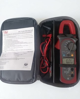 UNI-T UT203 CAT III 600V 4000-Count Clamp Meter 40A/400A Leads Case