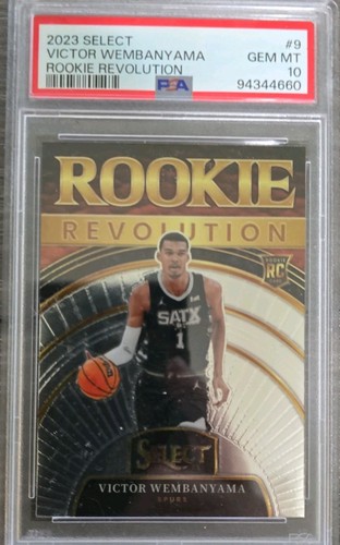 2023-24 Panini Select - Rookie Revolution Victor Wembanyama #9 (RC) PSA 10